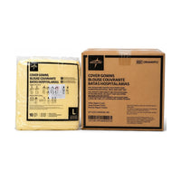 Case of 100 Medline Cover Gowns Yellow Poly-Coated Regular/Large CRI4040PCC
