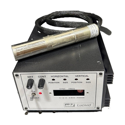 MBF Lucivid MR1-103A Microscope Video Overlay Display Controller & Cord SN 222
