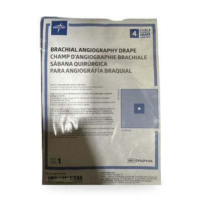 Medline Sterile Brachial Angiography Drape, 38 x 44 Inch - Case of 40