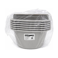 MediChoice COMM7007 7 Qt Commode Pail w/Lid Light Gray Case of 6 New