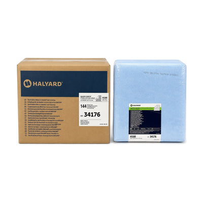 Halyard Quick Check H100 Sterilization Wrap 30x30” 34176 Case of 144 Blue Wrap