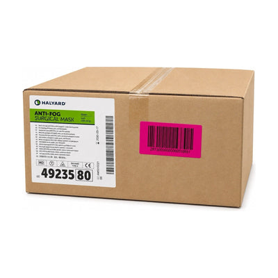 Halyard 49235 Anti-Fog Mask Green Film Strip Case 300 Masks