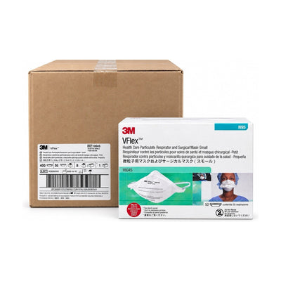 3M VFlex 1804S Respirator Small 50/Box 8 Boxes Case 400 Total