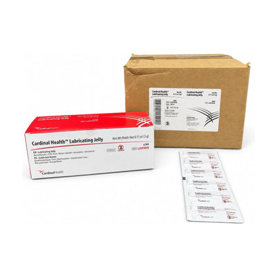 Cardinal Health Lubricating Jelly 3g Sterile Packets Case 864 LJ33107G 2027
