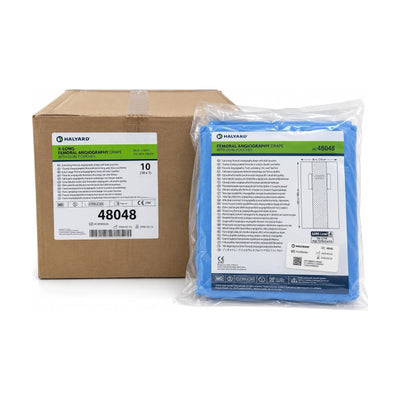 Halyard 48048 X-Long Femoral Angiography Drape Sterile Case of 10 Exp 2030