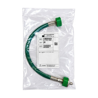 Precision HA-U1N4-00469 Green Hose Assembly Gas Connector 14in