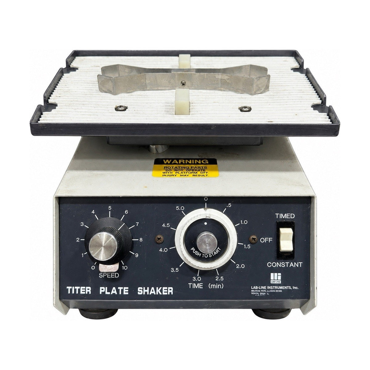 Lab-Line 4625 Titer Plate Shaker Variable Speed Timer Timed/Constant Mode 120V