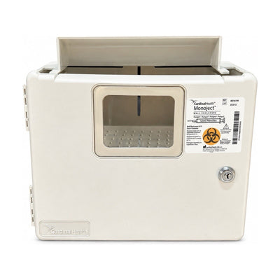 Cardinal Health Monoject 85161H Locking Wall Enclosure 5 Quart Cabinet