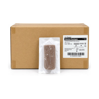 MediChoice CBN1104 Cohesive Bandage 4” x 5 Yd Tan Sterile Case of 36