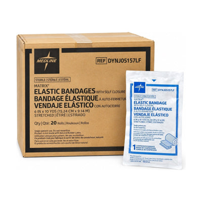 Medline DYNJ05157LF Matrix Elastic Bandage 6” x 10 Yd Sterile Case of 20