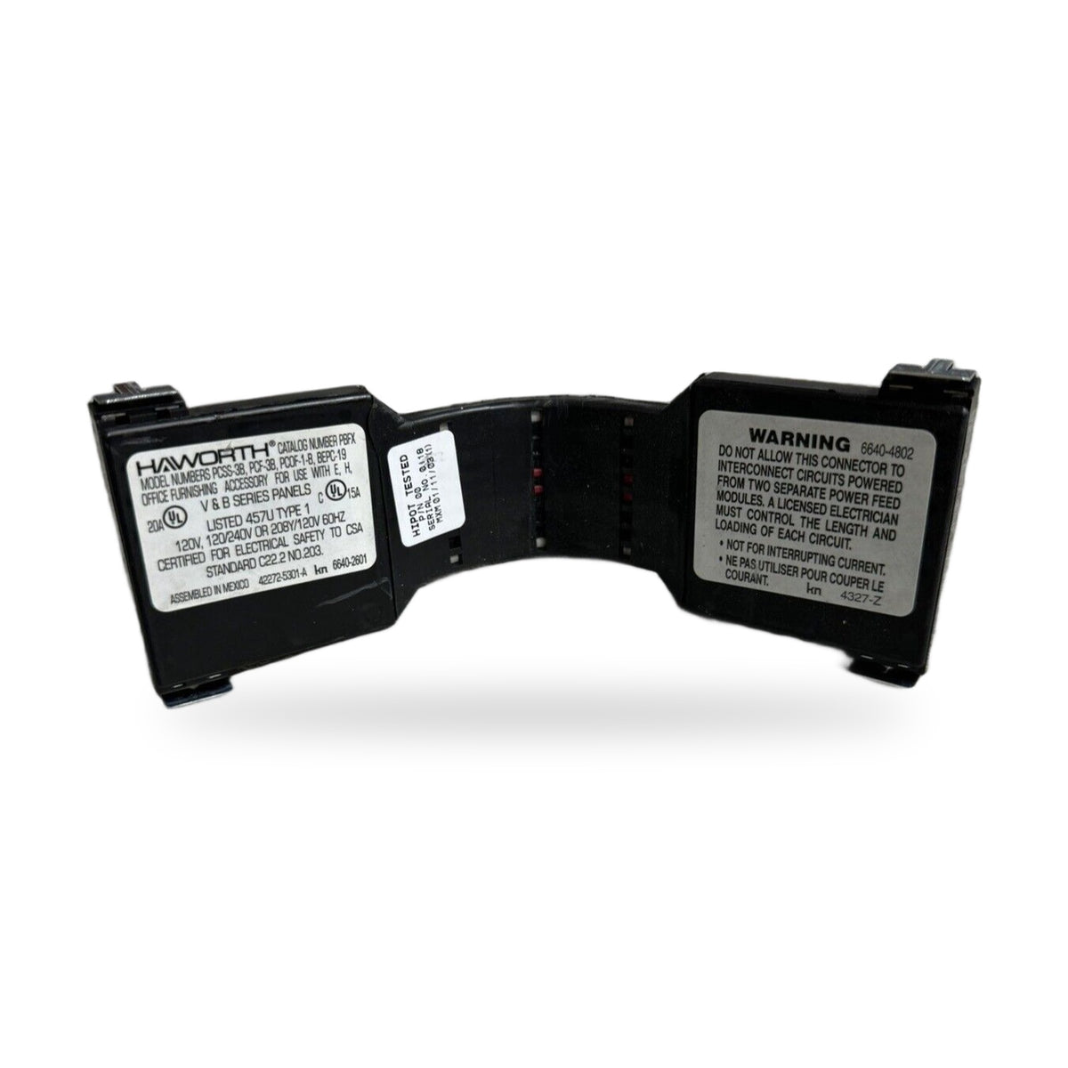 Haworth PCSS-3B Flexible Electrical Connector for E & H Series Cubicle Panels