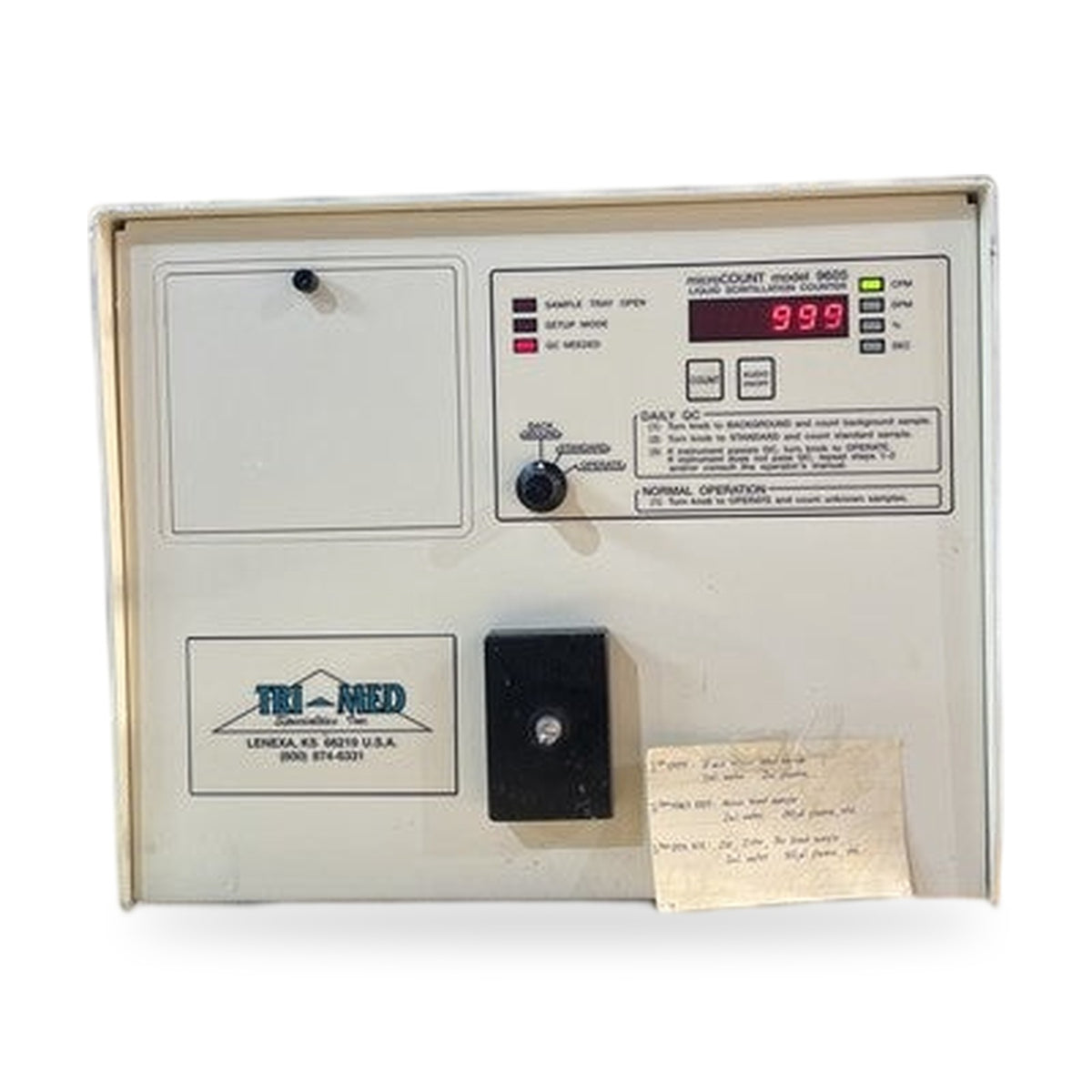 Tri Med Microcount Model 9605 Liquid Scintillation counter