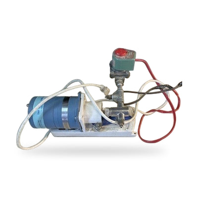 FMI Fluid Metering Lab Pump Model RP SY Motor W/ ASCO Air Gas Water Attatchment