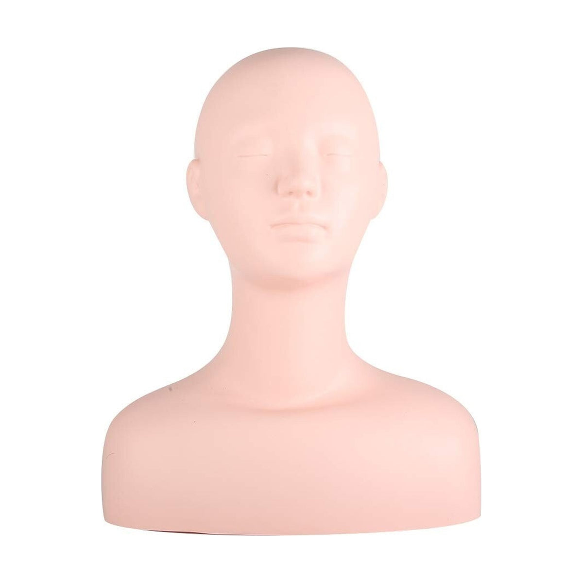 Silicone Mannequin Training Head Makeup Model Eyelash Extensions Practice Doll