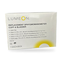 LUMEON Infant Cuff Arm Aneroid Sphygmomanometer Unit 2-Tubes 1 per Box