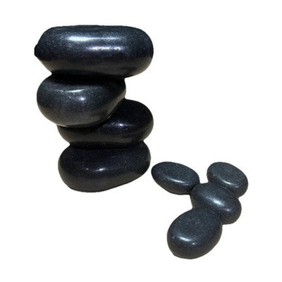 8 pc MASSAGE STONES 4 larg/4 small HEAT THERAPY