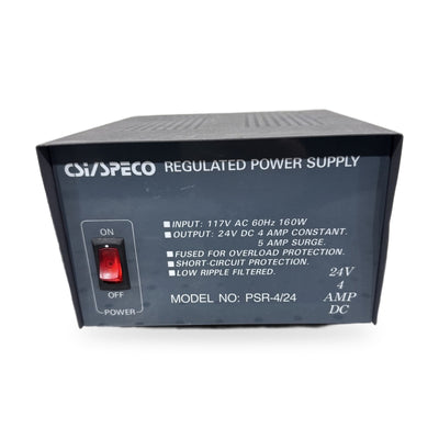 PSR-4/24 - CSI/Speco 4A AMP 24V VOLTS Regulated Power Supply