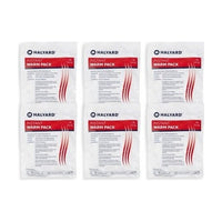HALYARD 6 Instant Warm Packs Disposable Warm Compress Packs 6x9in