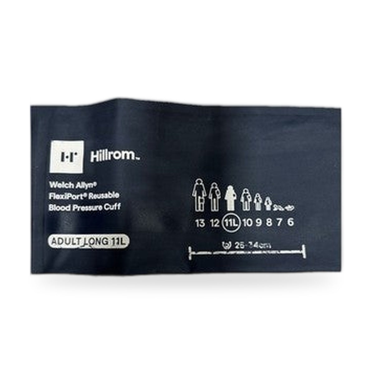 Hillrom Welch Allyn FlexiPort Reusable Blood Pressure Cuff Lg Adult 11L Blue