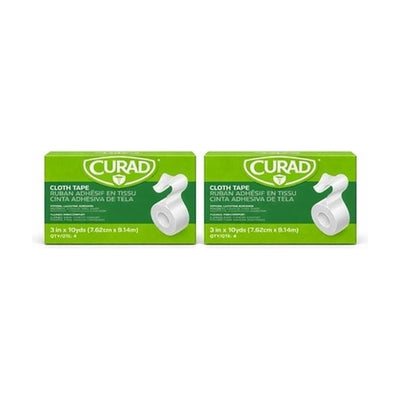 Curad Cloth Adhesive Tape 3” x 10 Yds – 2 Boxes (8 Rolls) NON270103