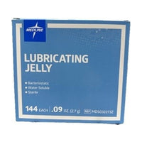 Medline Lubricating Jelly Water Soluble 0.09 oz 144 Ct MDS032273Z
