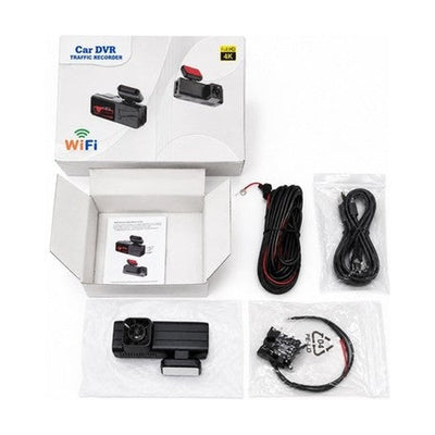 4K WiFi Dash Cam Front & Rear Car DVR Traffic Recorder G-Sensor