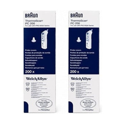 Braun ThermoScan PC 200 Probe Covers For PRO 6000 Series Lot of 2 400 Covers