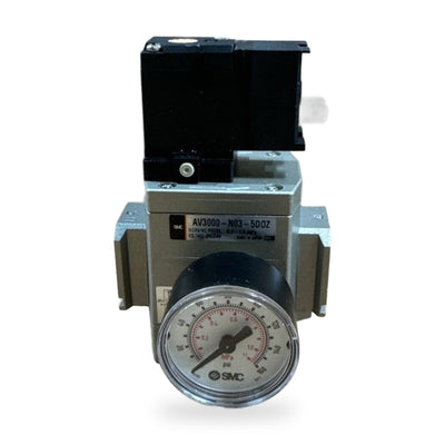 SMC Pressure Gauge 111.12 1.5IN 1/8IN NPT CBM M5 0-160PSI 222, AV3000-N03-5D0Z