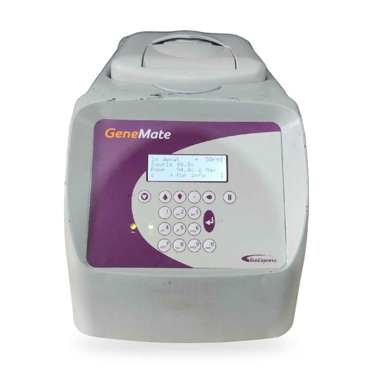 BioExpress GeneMate GCR Thermal Cycler 96-Well Cyl-501-96-02 SN 078601016