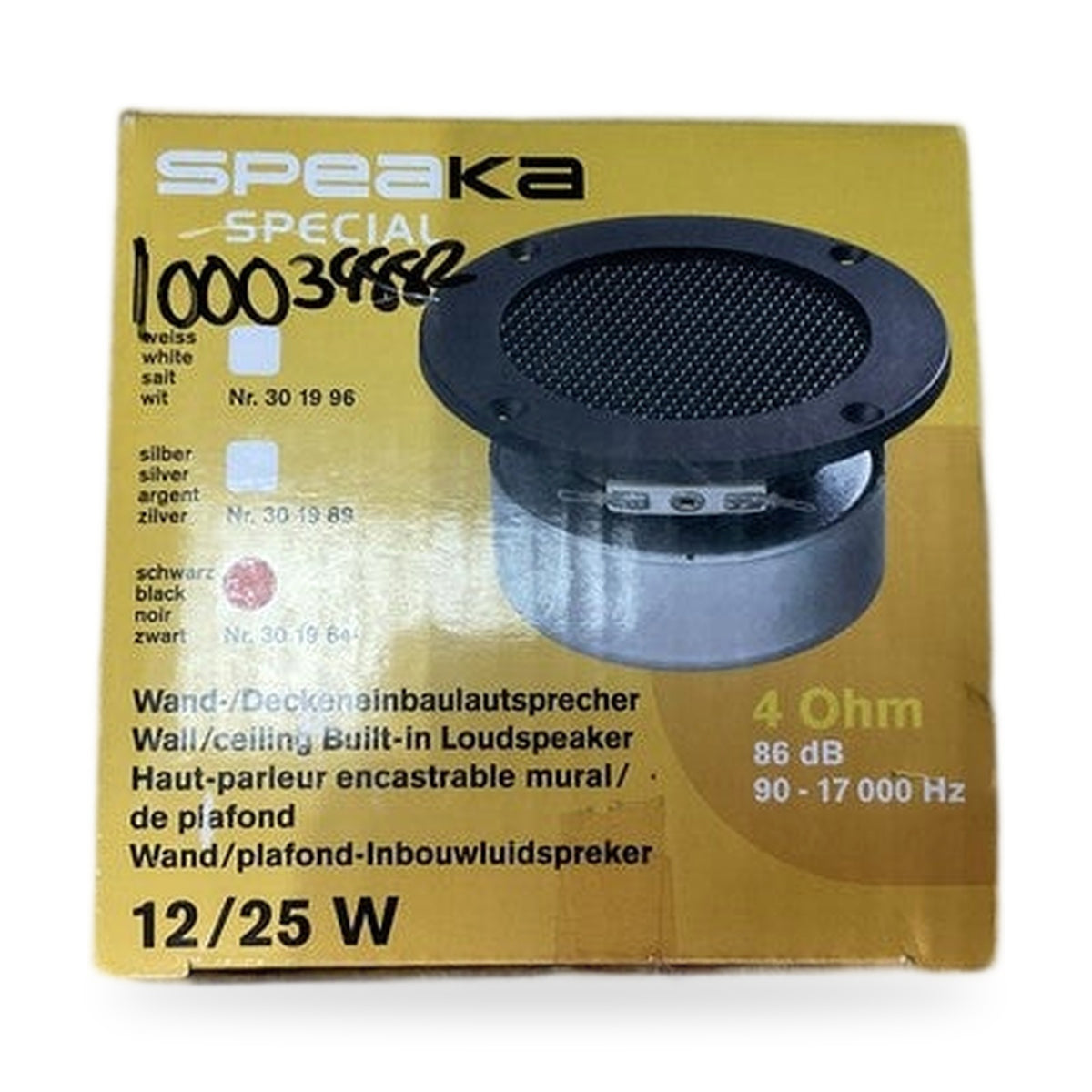 Haut Parleur Speaka Special 4ohm Wide Band 86db Encastrable 25watt