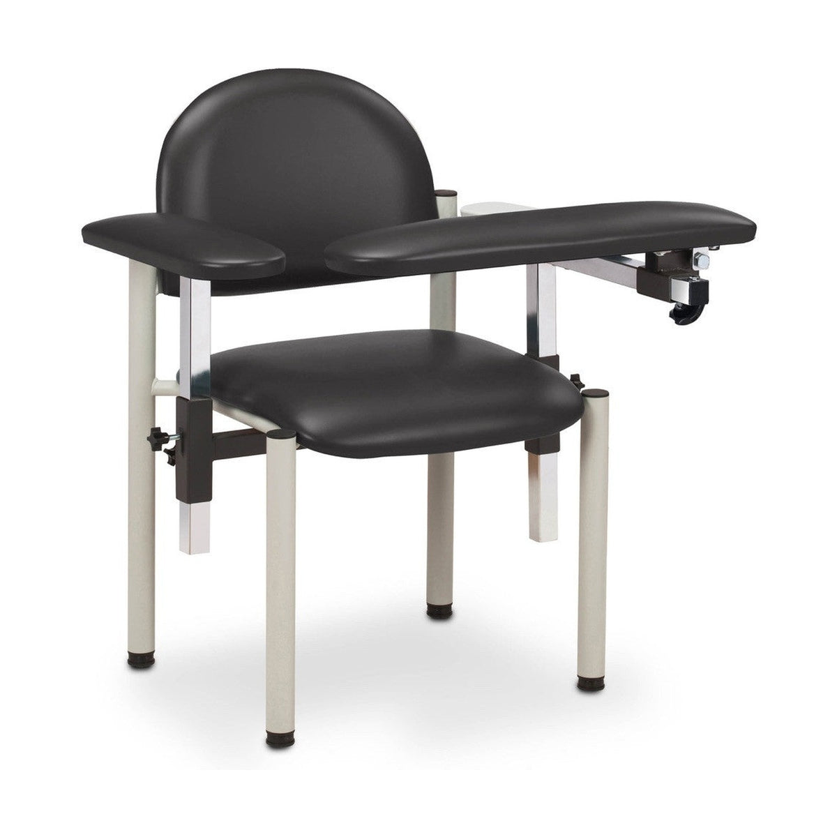 Clinton SC Series Padded Blood Drawing Chair with Padded Arms 6050-u Black
