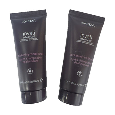 2X Aveda Invati Advanced Thickening Conditioner Duo 1.4 Oz 40 ML Travel