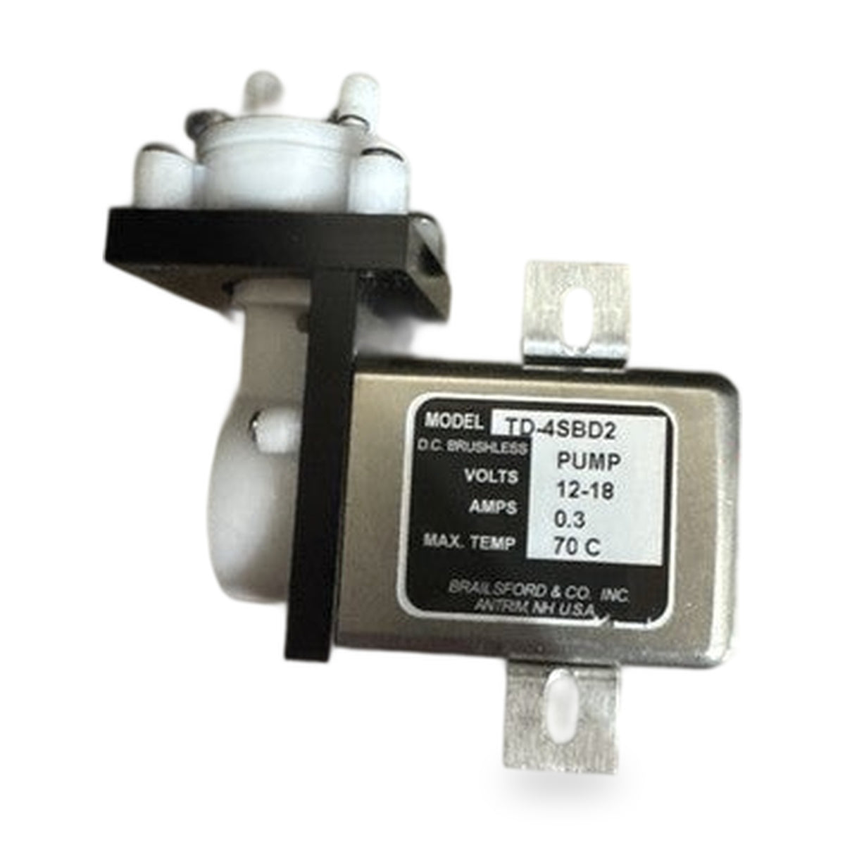Brailsford & Co Model TD-4SBD2 12V DC Brushless Pump w/ Isolation Mount Bracket
