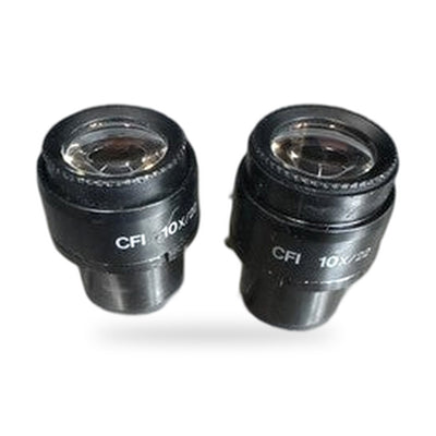 Nikon CFI 10X/22 Microscope Eyepiece Pair for Eclipse, E & I Series Microscopes
