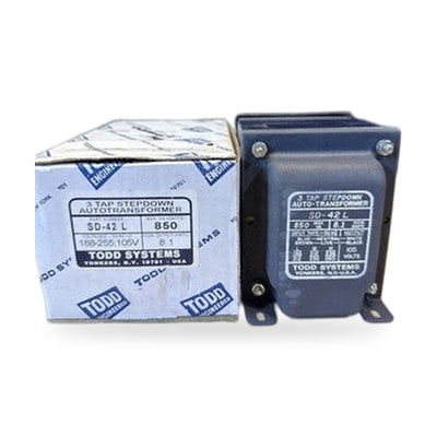 Todd Systems 3 Tap Stepdown Autotransformer SD-42 L 850 Max VA