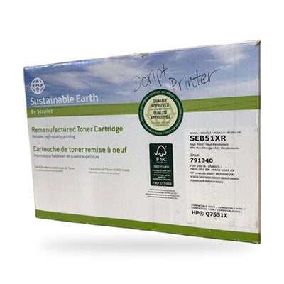 Staples Sustainable Earth Toner Cartridge Model SEB51XR