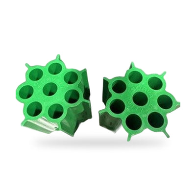 x2 Sorvall 00447 Centrifure Rotor Bucket 8 x 15mL Tube Adapters for Bucket 11788