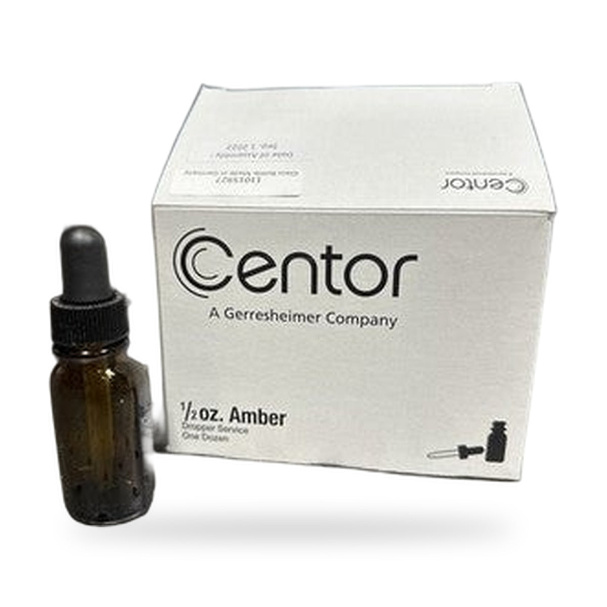 Centor 1/2oz Amber Glass Dropper Bottle Pack Of 12