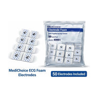 MediChoice ECG Electrode Foam Pregelled Ag/AgCl 50/Pack Reorder 49991 NEW