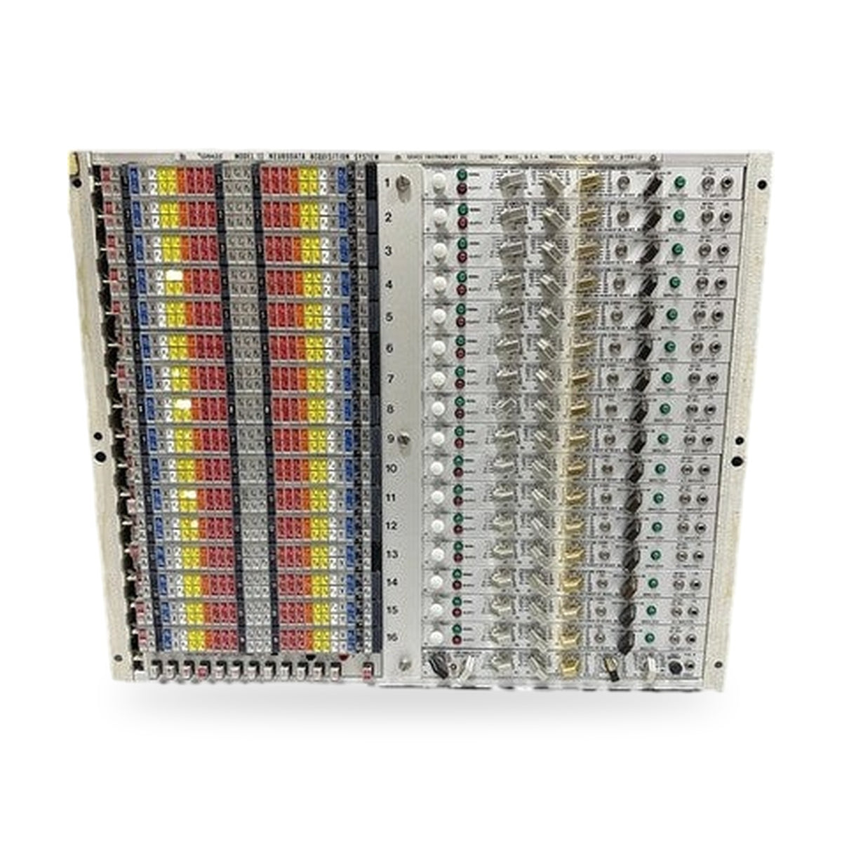 Grass Model 12 Neurodata Acquisition System EEG Amplifier Rack Model 12C-16-23