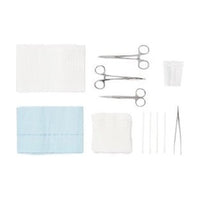 Medline DYNJ03900SF Laceration Tray Sharps Free Sterile Case of 20 Exp 2027