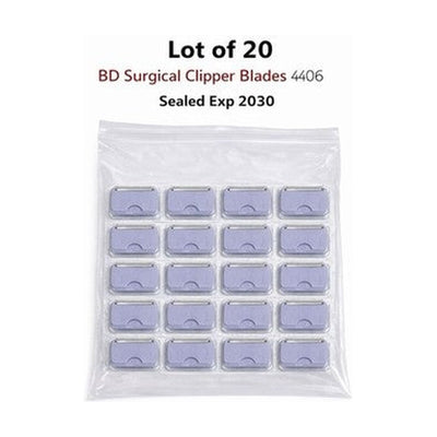 BD Clipper Blades 4406 Lot of 20 Sealed Exp 2030 New