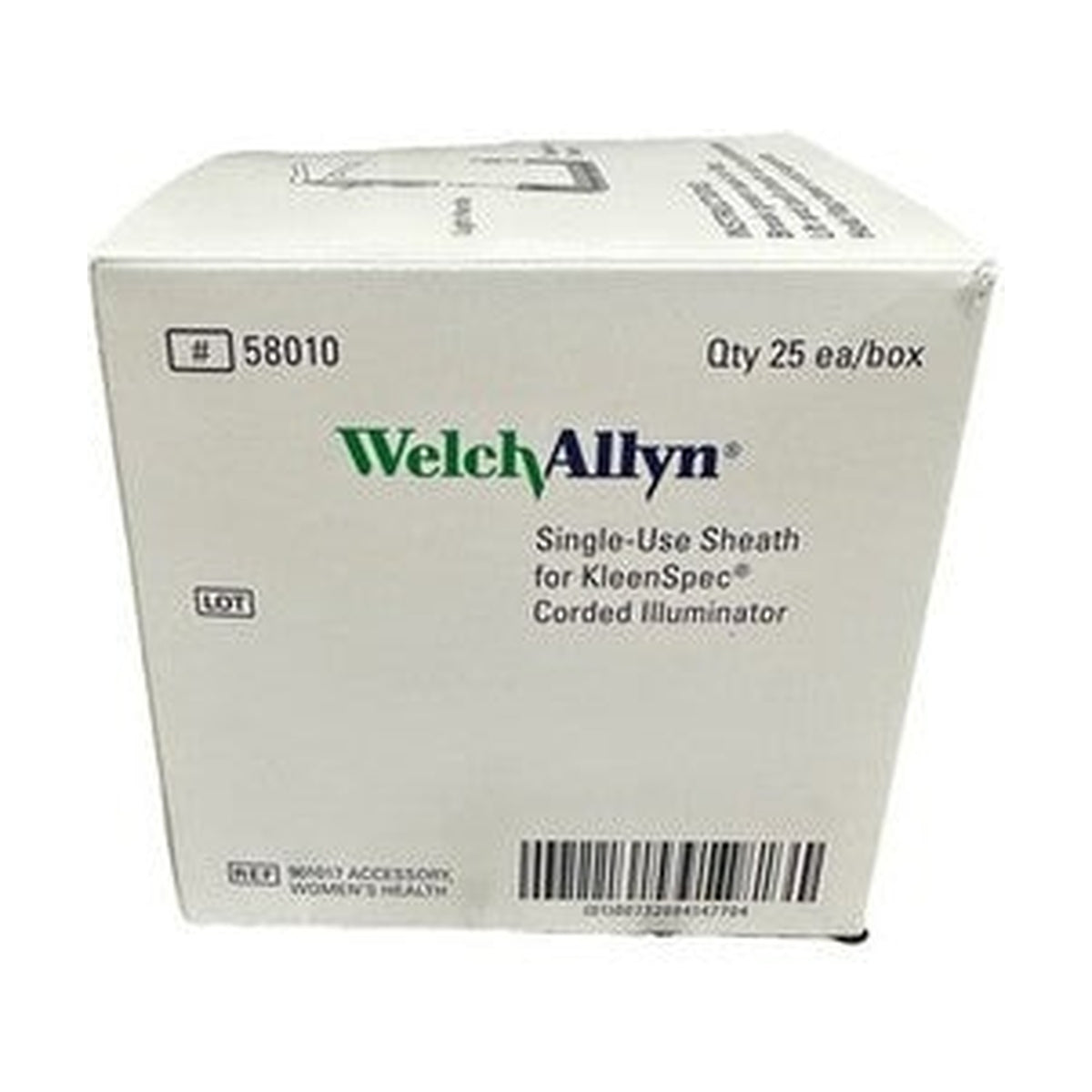 Welch Allyn 58010 KleenSpec Sheath Single Use Corded Illuminator Box of 25