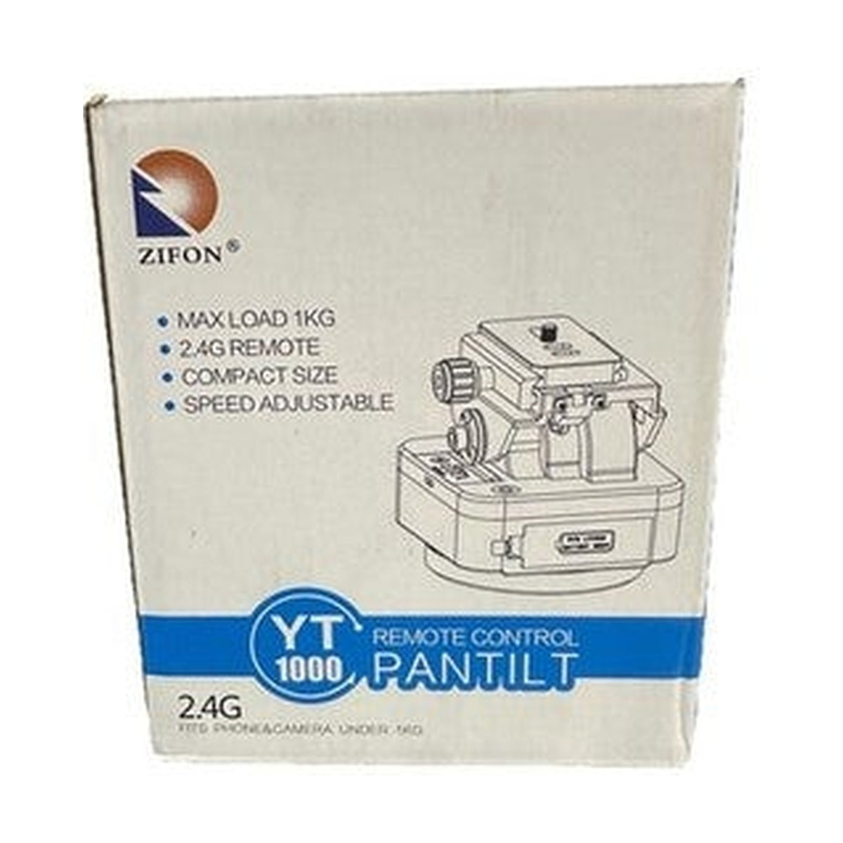 ZIFON YT-1000 Remote Pan Tilt Head 2.4G Camera Phone Mount New Open Box
