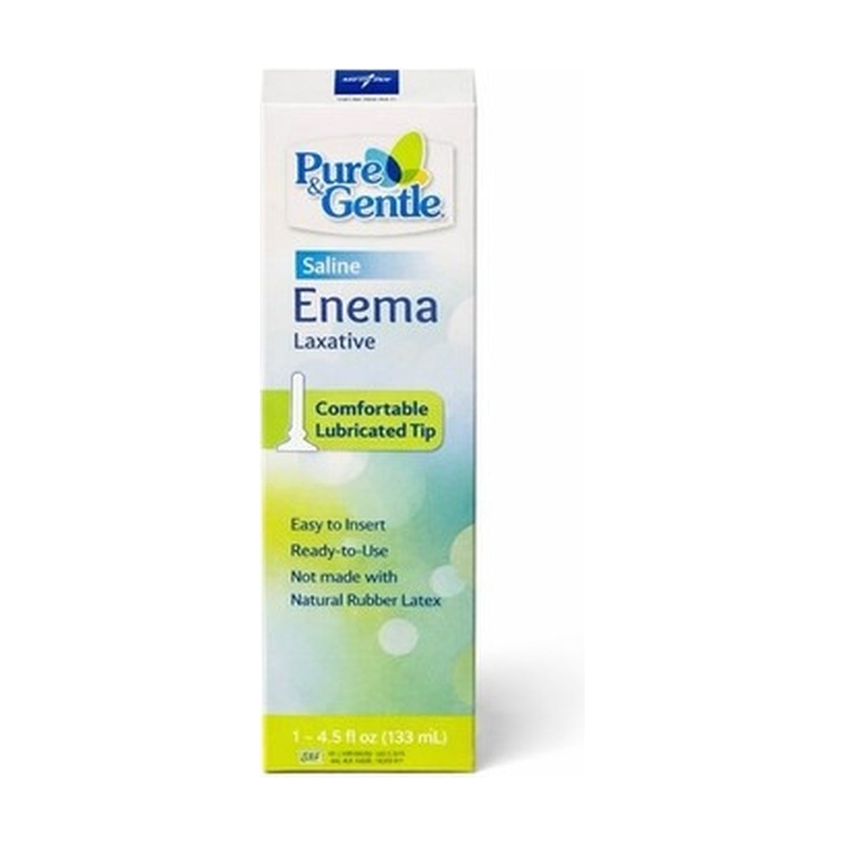 Medline Pure & Gentle Saline Enema Solution 4.5oz 133mL Exp 2028 NEW