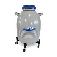 Taylor Wharton HC34 Cryogenic Storage Dewar Tank 34L w/ Insert & Lid Empty