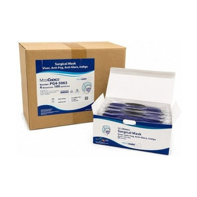 MediChoice PG4-5063 Masks w/ Visor Anti-Fog Level 3 100/Case