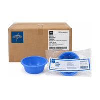 Medline DYND50315 Sterile 16 oz Blue Bowls Medium Case of 100