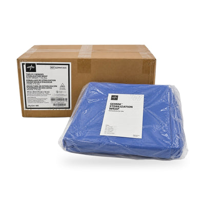 Medline GEM4130S Gemini Sterilization Wrap 30" x 30" Heavyweight Case of 100