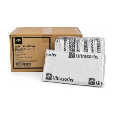 Medline Ultrasorbs EXTRASRB3036A Underpads 30" x 36" Case of 70